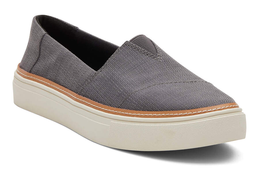 Slip On Toms Parker Slip On Mujer Gris Oscuro Argentina | AR337-365