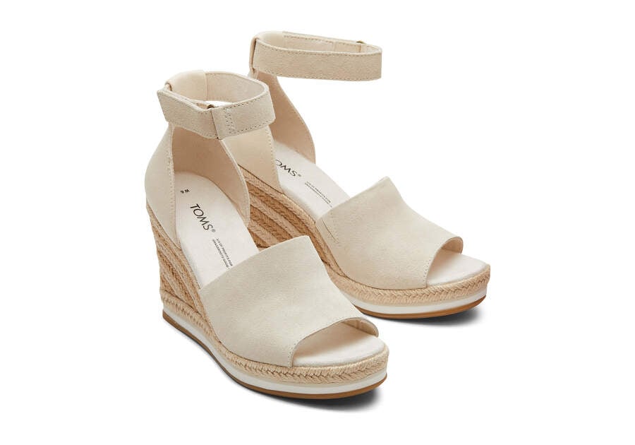 Tacones Toms Marisol Wedge Heel Mujer Beige Argentina | AR196-691