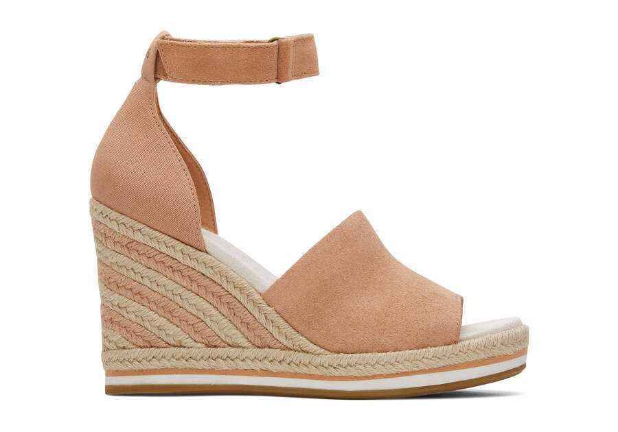 Tacones Toms Marisol Wedge Heel Mujer Beige Argentina | AR807-549