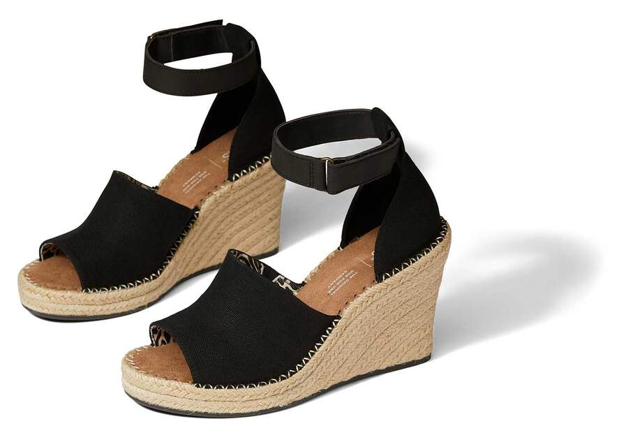 Tacones Toms Marisol Wedge Heel Mujer Negras Argentina | AR779-068