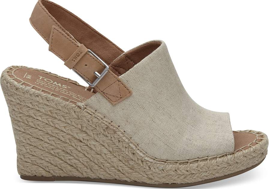 Tacones Toms Monica Wedge Heel Mujer Beige Argentina | AR839-264