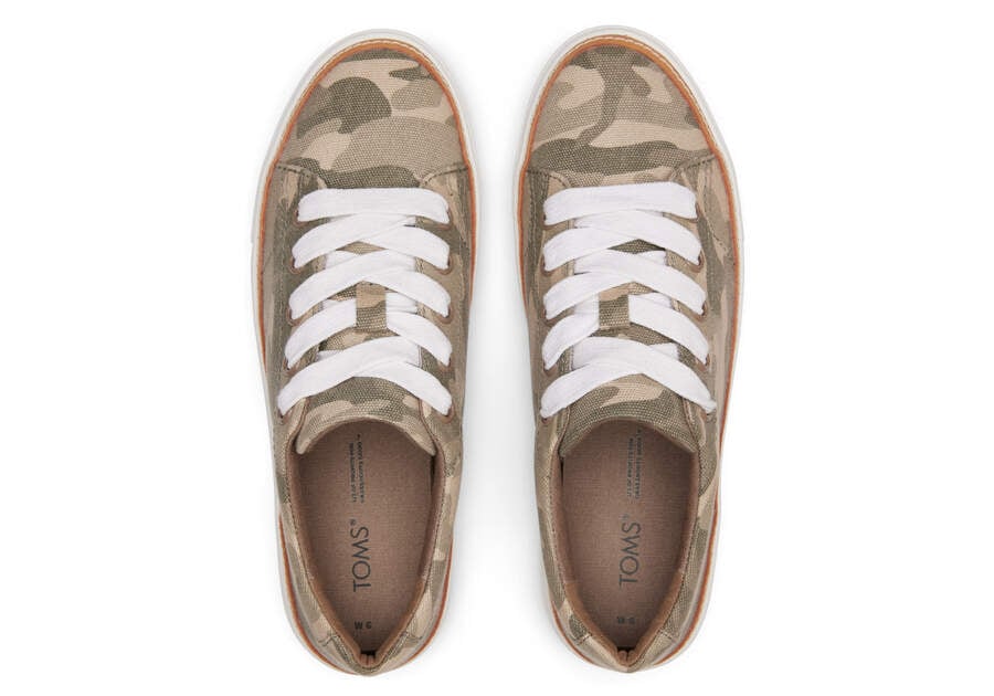 Zapatillas Toms Alex Sneaker Mujer Verde Camuflaje Argentina | AR218-008