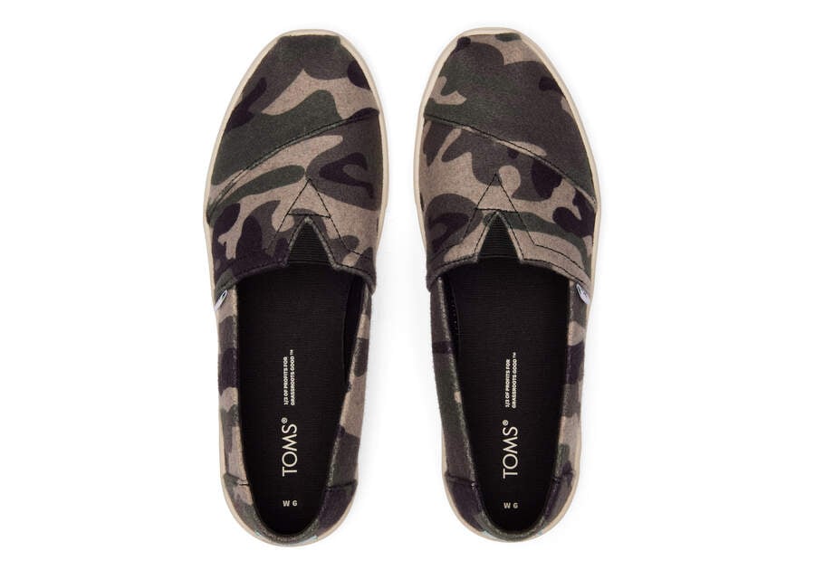 Zapatillas Toms Alpargata Cupsole Slip On Mujer Camuflaje Argentina | AR829-989