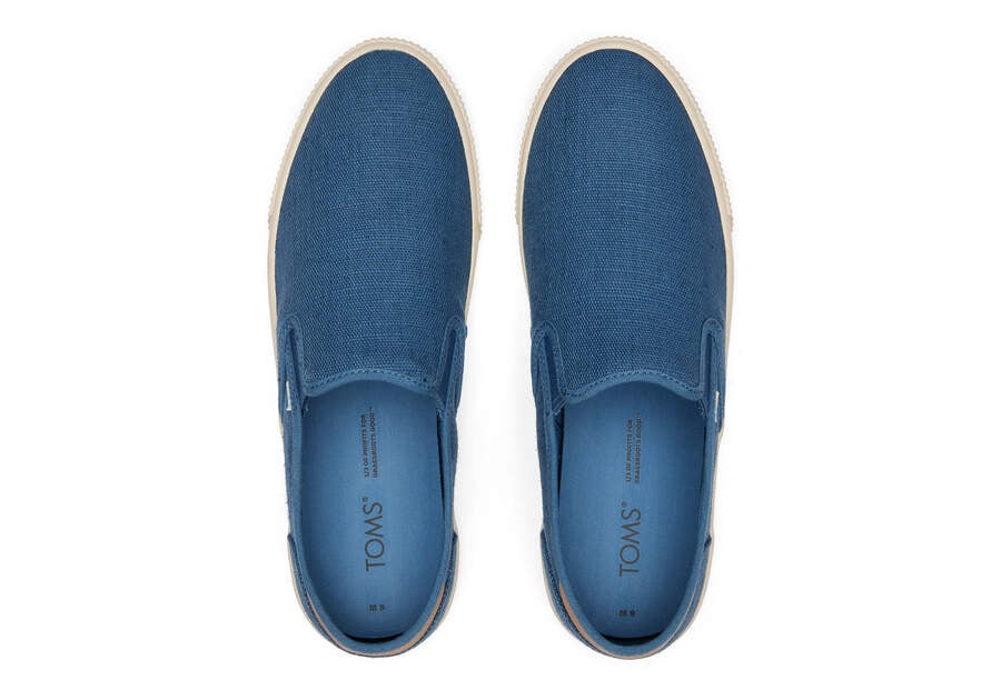 Zapatillas Toms Baja Slip On Hombre Azules Argentina | AR186-664