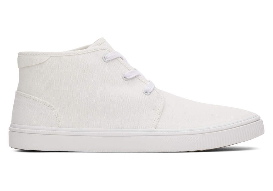 Zapatillas Toms Carlo Mid Sneaker Hombre Blancas Argentina | AR633-852