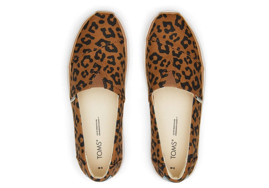 Zapatillas Toms Lug Plataforma Slip On Mujer Leopardo Argentina | AR966-812