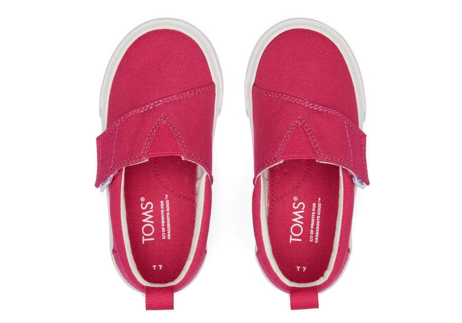 Zapatillas Toms Tiny Fenix Slip-On Lona Niños Rosas Oscuro Argentina | AR940-245