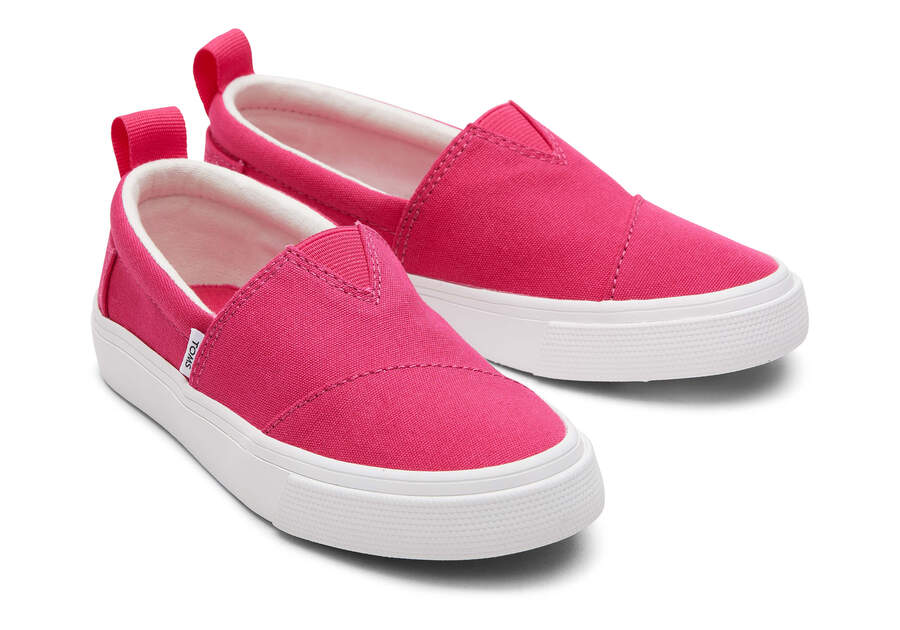 Zapatillas Toms Youth Fenix Slip-On Lona Niños Rosas Oscuro Argentina | AR420-029