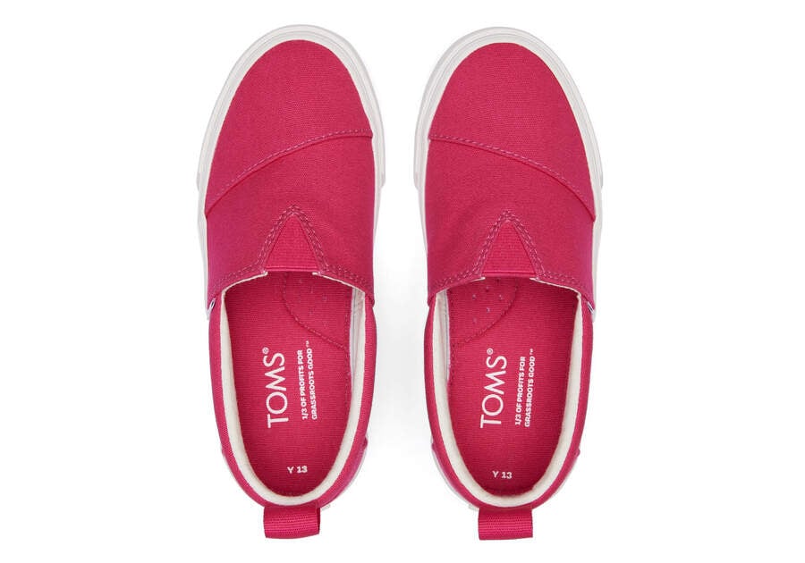 Zapatillas Toms Youth Fenix Slip-On Lona Niños Rosas Oscuro Argentina | AR420-029