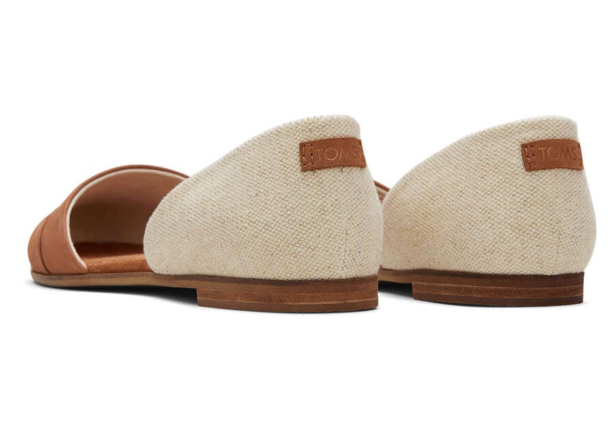 Zapatos Planos Toms Jutti D'Orsay Planos Mujer Marrones Beige Argentina | AR798-295