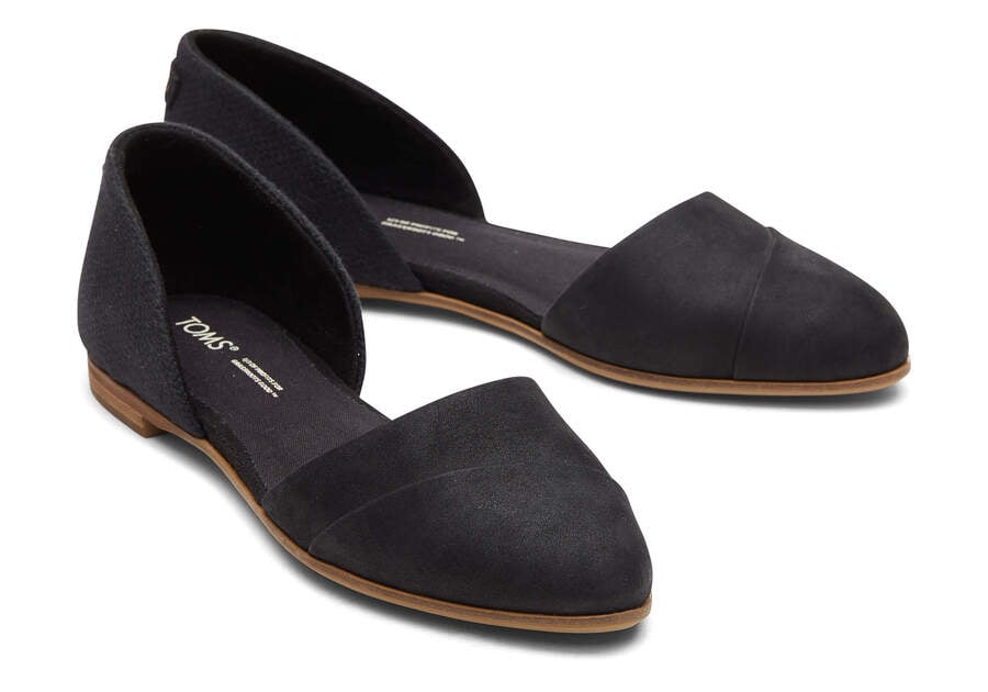 Zapatos Planos Toms Jutti D'Orsay Planos Mujer Negras Argentina | AR960-057