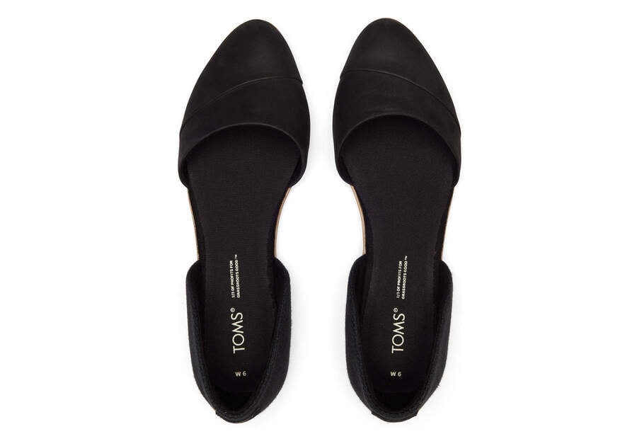 Zapatos Planos Toms Jutti D'Orsay Planos Mujer Negras Argentina | AR960-057