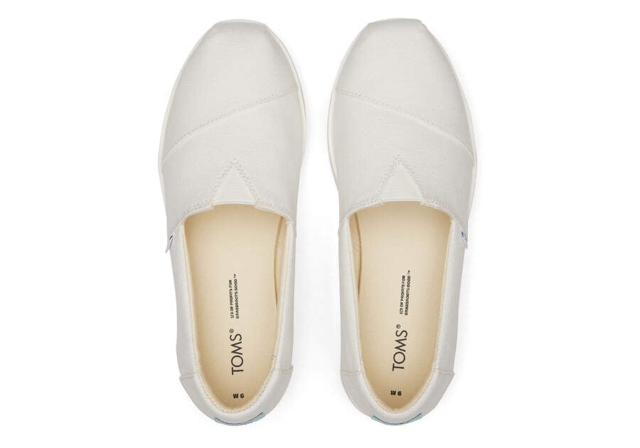 Zapatos Plataforma Toms Alpargata Midform Alpargata Mujer Blancas Argentina | AR232-333