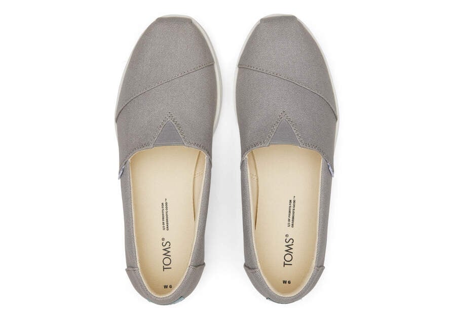 Zapatos Plataforma Toms Alpargata Midform Alpargata Mujer Gris Argentina | AR743-783