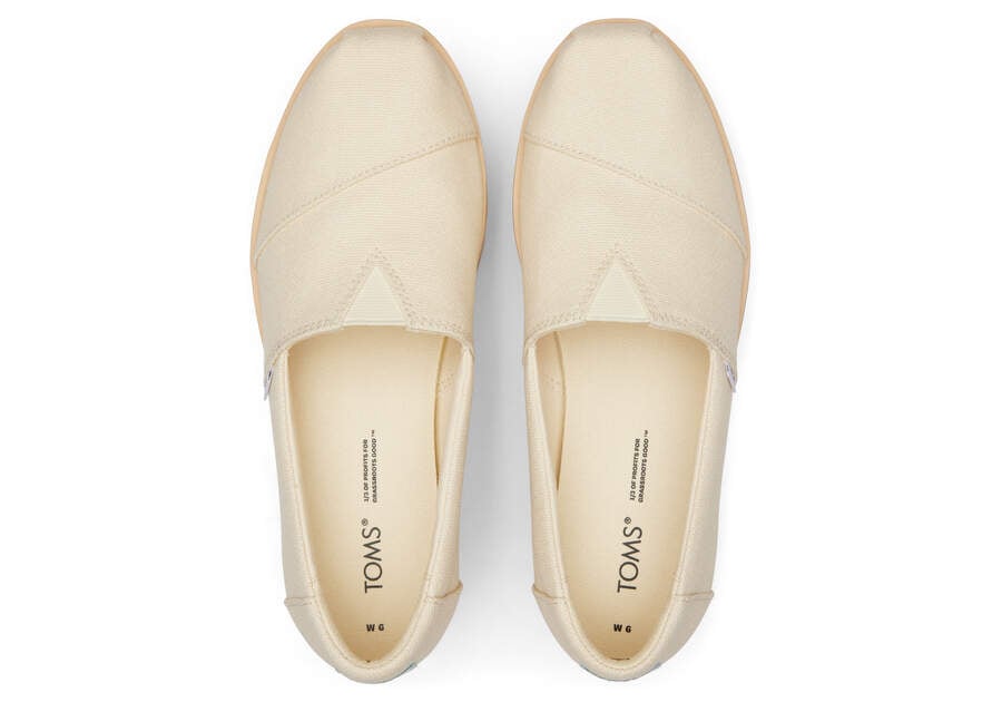 Zapatos Plataforma Toms Alpargata Plataforma Alpargata Mujer Creme Argentina | AR078-125