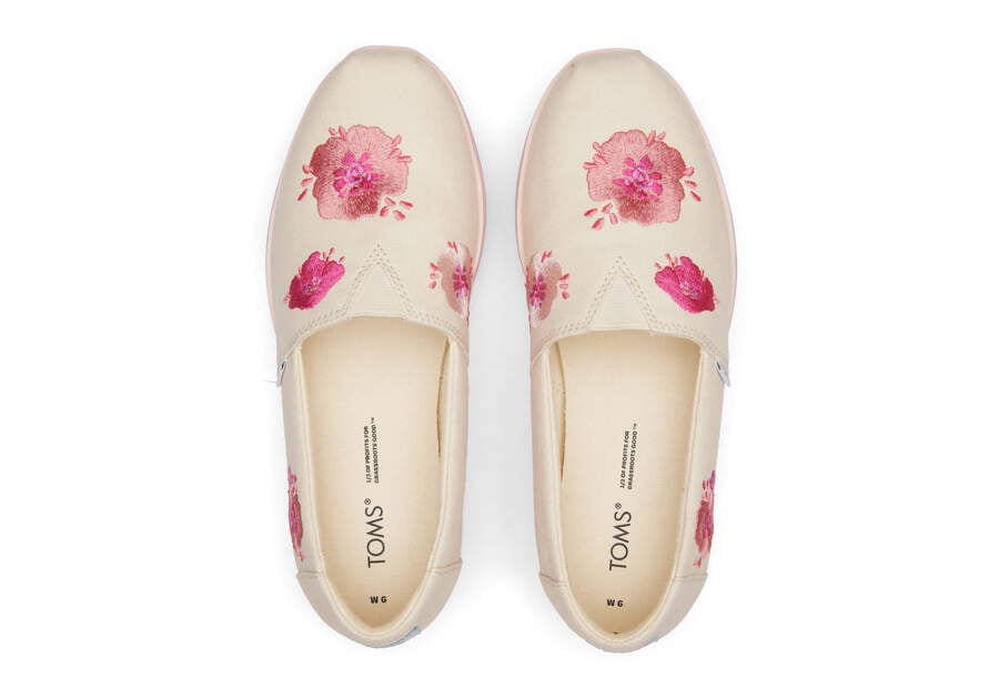 Zapatos Plataforma Toms Alpargata Plataforma Alpargata Mujer Rosas Argentina | AR110-558