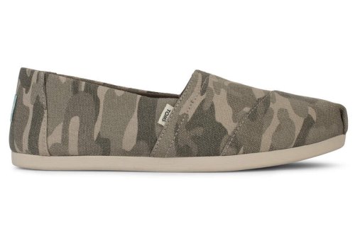 Alpargatas Toms Alpargata Camo Mujer Gris Marrones Gris Camuflaje Argentina | AR472-035