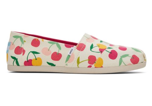 Alpargatas Toms Alpargata Cherries Mujer Creme Argentina | AR370-624