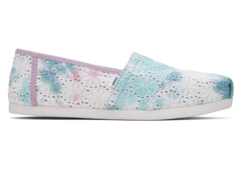 Alpargatas Toms Alpargata Floral Eyelets Mujer Moradas Argentina | AR231-760