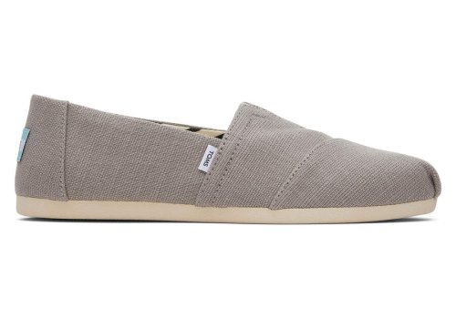 Alpargatas Toms Alpargata Heritage Lona Anchos Ancho Mujer Gris Argentina | AR819-612