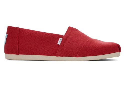 Alpargatas Toms Alpargata Recycled Algodon Lona Hombre Rojas Argentina | AR348-561