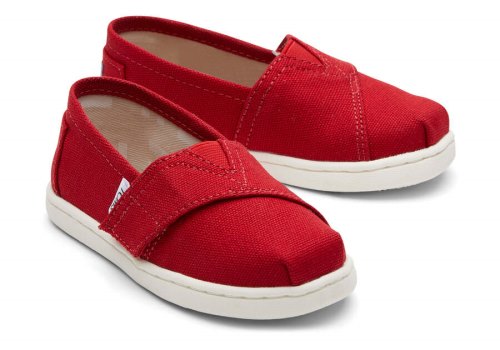 Alpargatas Toms Tiny Alpargata Lona Niños Rojas Argentina | AR413-825