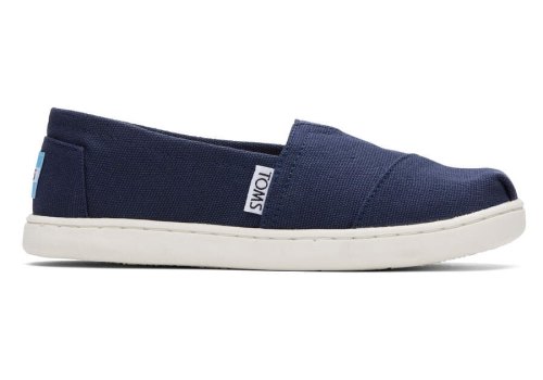 Alpargatas Toms Youth Alpargata Lona Niños Azul Marino Argentina | AR294-028