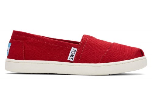 Alpargatas Toms Youth Alpargata Lona Niños Rojas Argentina | AR891-165