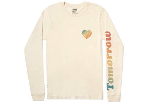 Camiseta Toms TOMORROW Logo Long Sleeve Mujer Blancas Argentina | AR705-470