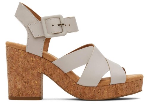 Sandalias Toms Ava Sandal Mujer Creme Argentina | AR964-802