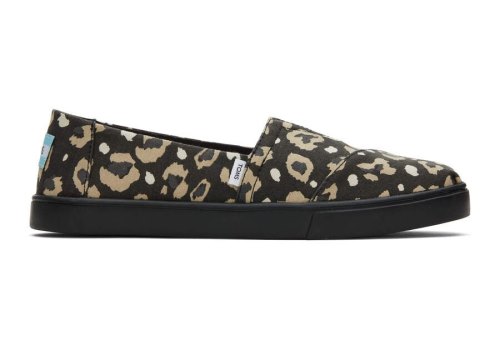 Zapatillas Toms Alpargata Cupsole Slip On Mujer Leopardo Negras Argentina | AR667-868